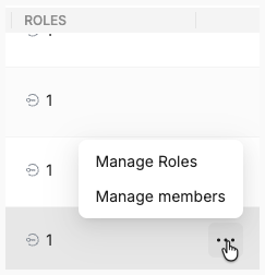 Groups-menu