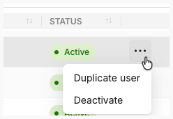Users-menu
